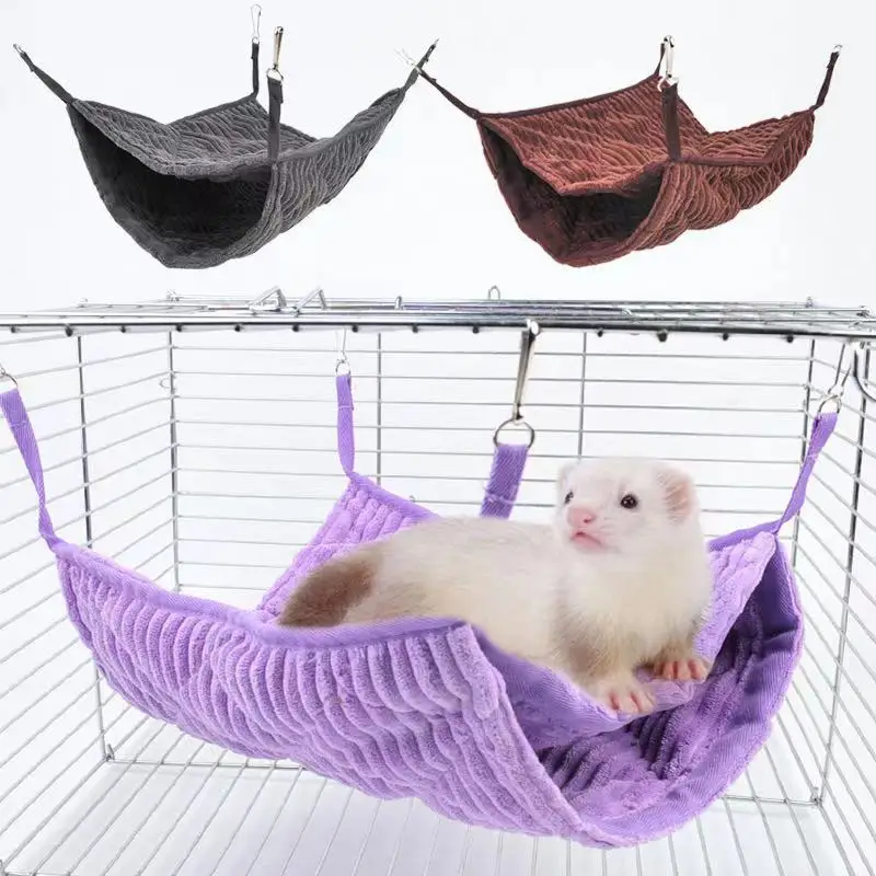 

Petfirst Fleece Hamster Hammock Hanging Warm Sleeping Bag Nest Large Hanging House For Pet Beds