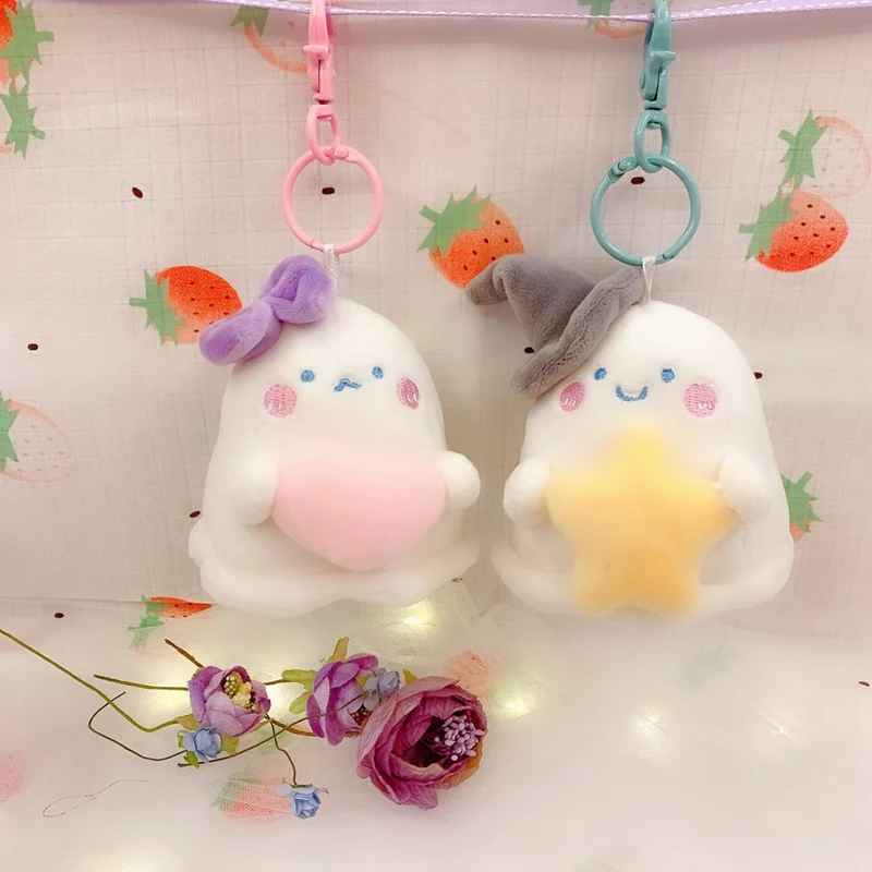 В виде милого героя аниме призрак плюшевый брелок подвеска игрушка мягкие чучела