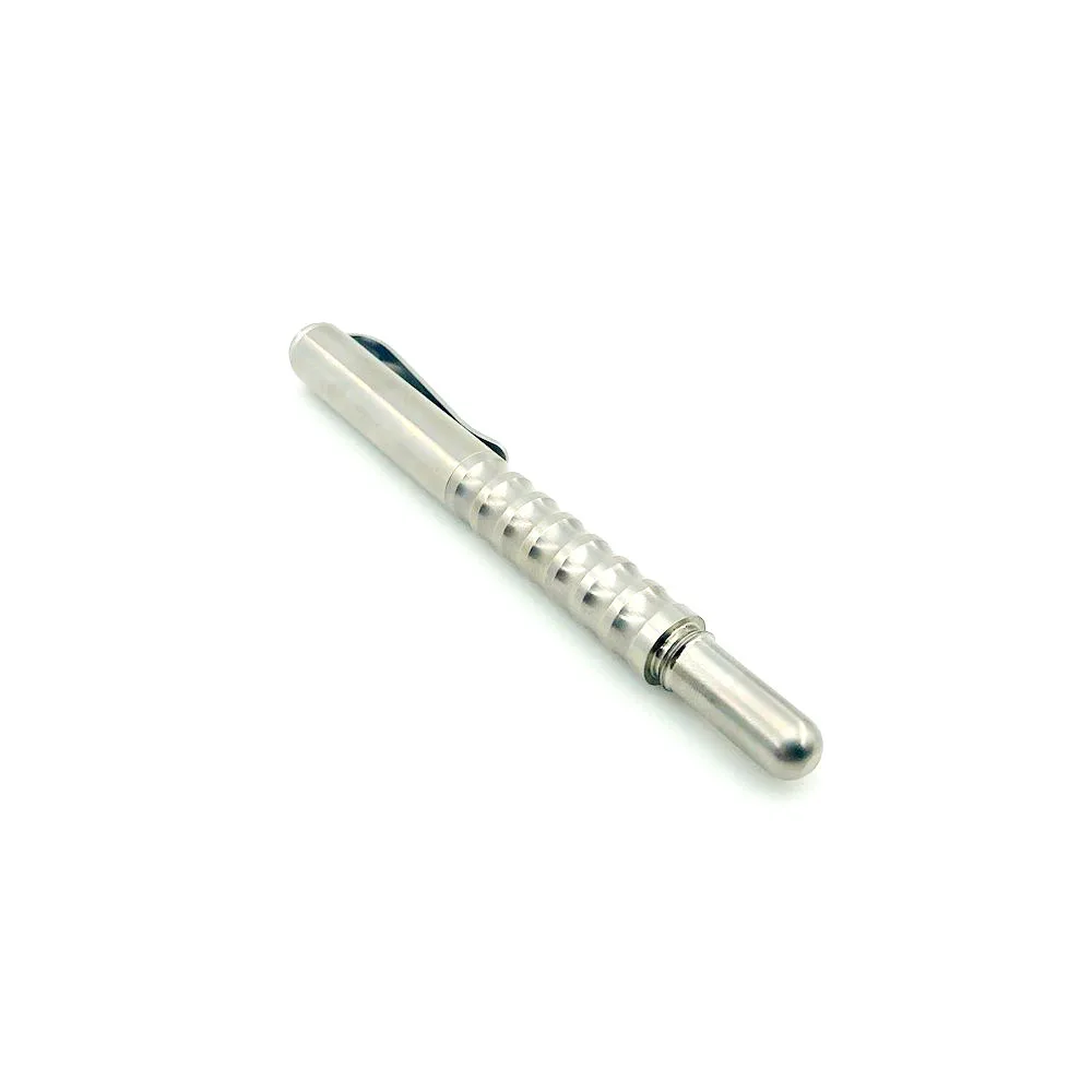 Перьевая ручка серебристого цвета с титановыми чернилами | Спорт и развлечения