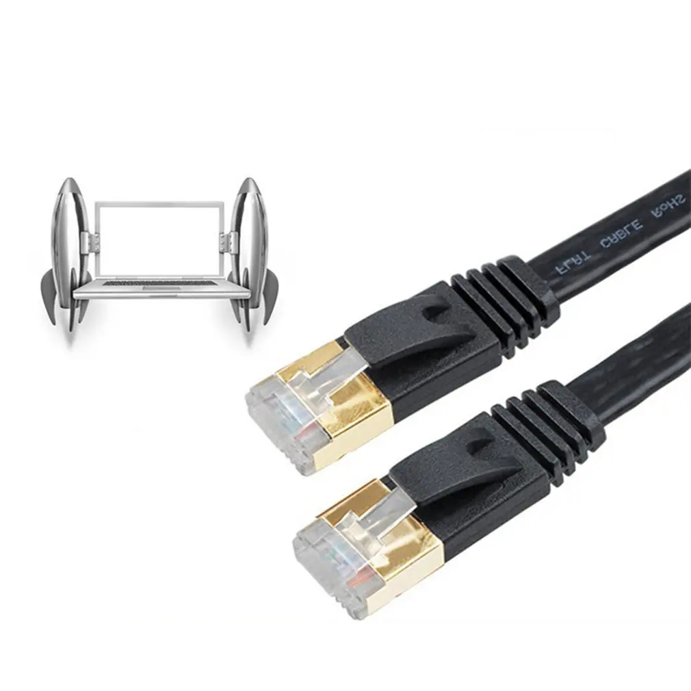 CAT7 Ethernet кабели разъем Интернет сетевой кабель Патч-провод плоский дизайн провода