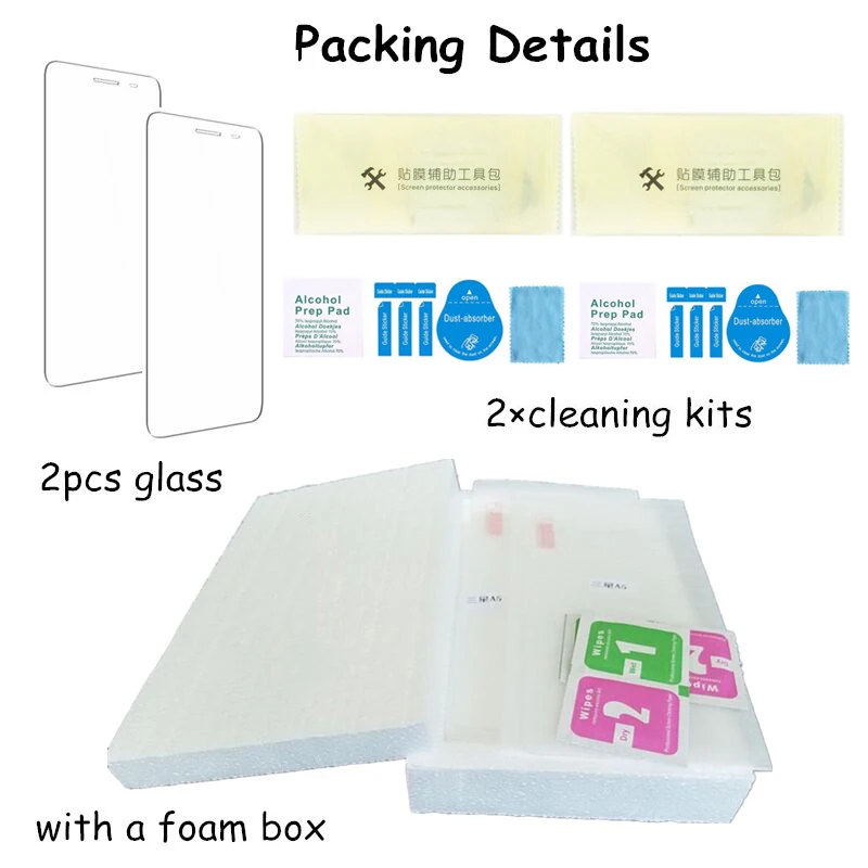 

2Pcs Tempered Glass For Motorola Moto E6 Play E6s Protective Film Cover For Motorola Moto E6 Plus Protector Screen 9H HD Glass