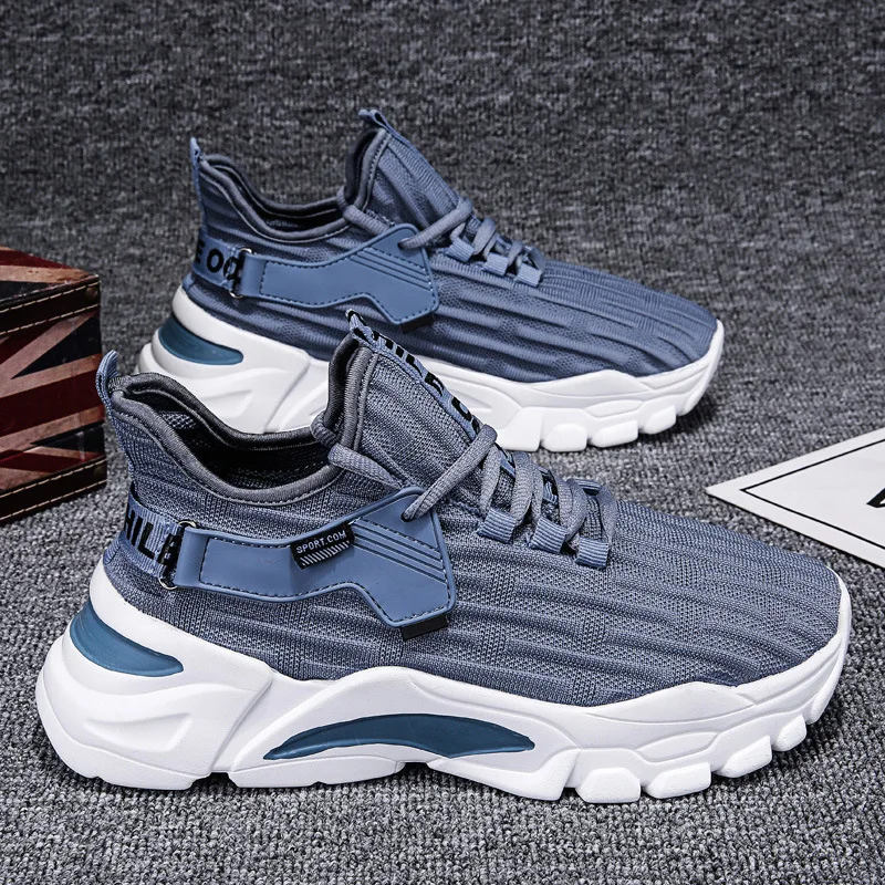 

2021 Men Casual Shoes Leisure Sports Shoes Breathable Outdoor Men' Sneakers Cushion Running Sneakers Shoes Tennis Shoes Black