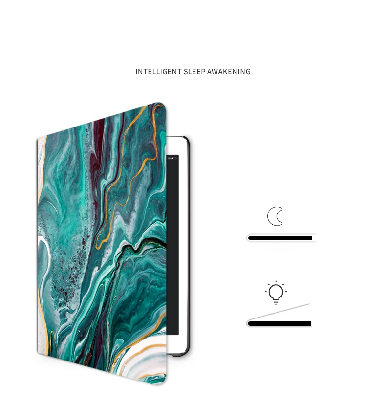 Мрамор Чехол-книжка с откидной крышкой чехол для ipad воздуха Air2 Pro 9,7 10,5 11 12,9 Мини-Платье на возраст 2, 3, 4, 5, планшетный ПК чехол для ipad 9,7