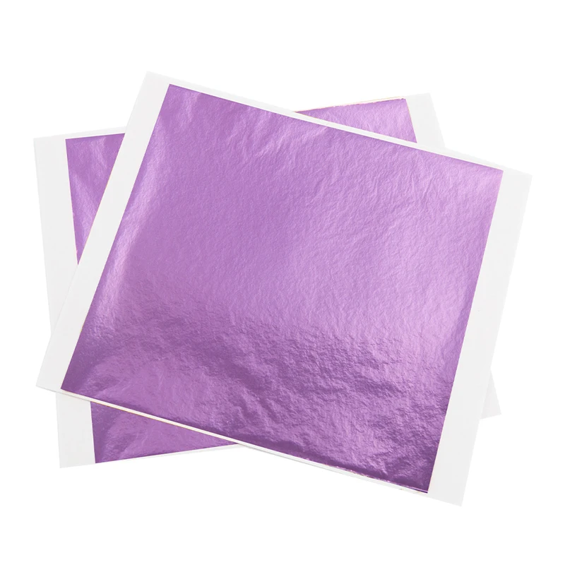 Листы с золотыми листьями 13x13 5 см фиолетовая фольга бумага для