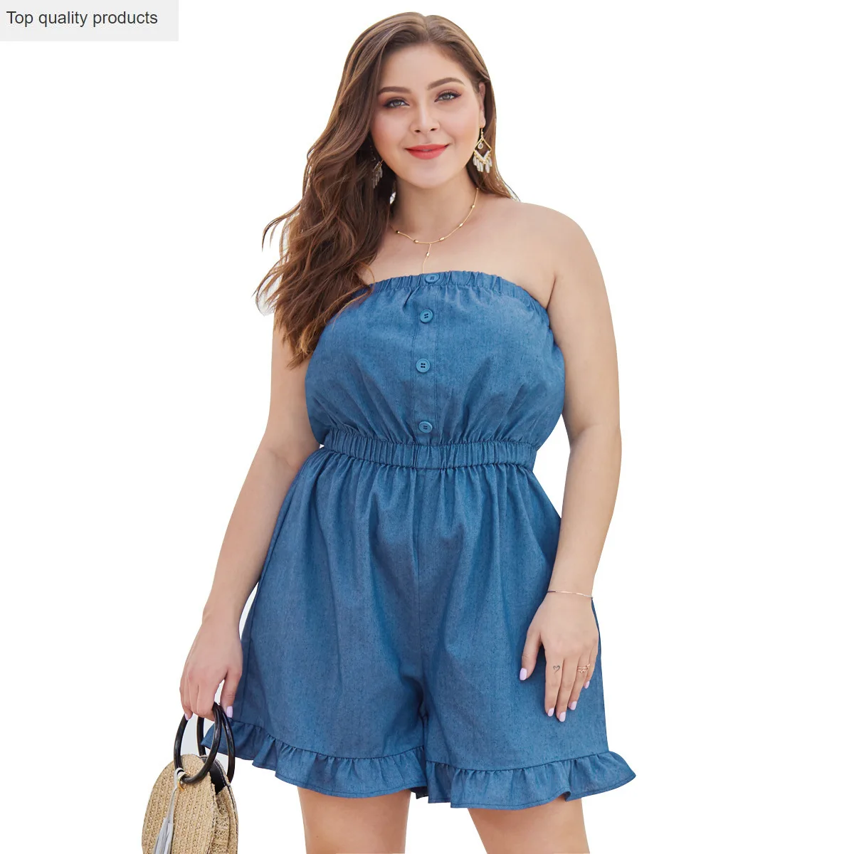 Новинка 2020 Летний комбинезон модный Повседневный Сексуальный боди темперамент