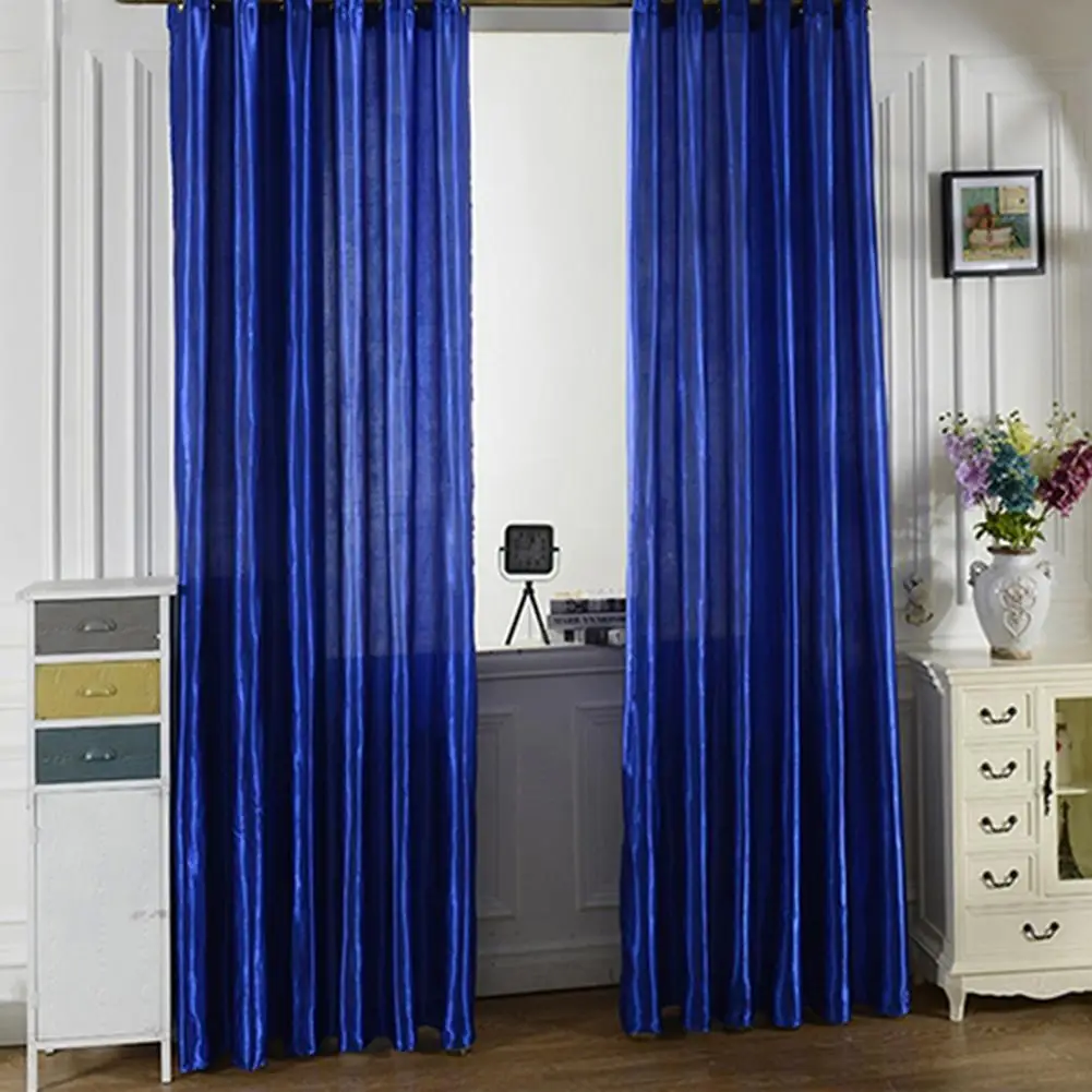 

New Window Curtain No Odor Comfortable Rod Through Curtain Room Darkening Window Curtain for Bedroom