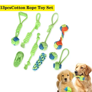 13PCS Pet Toys for Small Dogs Rubber Resistance To Bite Dog Toy Teeth Cleaning Chew Training Toys Pet Supplies Puppy