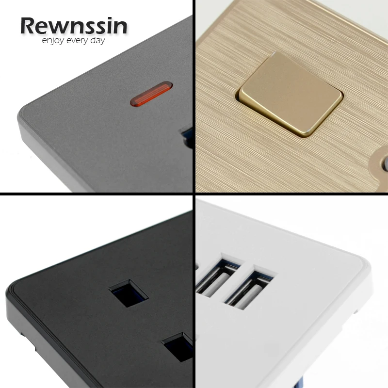 Электрические розетки 2 1 а двойные зарядные USB-порты светодиодный двойная