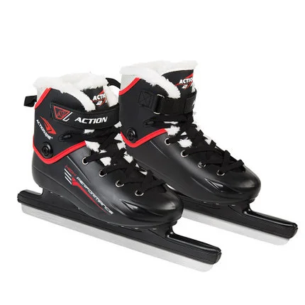 Speed Skating shoes Для взрослых и подростков, искусственная кожа, профессиональная, тепловая, флисовая, теплая, утолщенная, коньки, обувь для хоккея, Фигурное лезвие, для начинающих кататься на коньках - Цвет: Speed Skating shoes