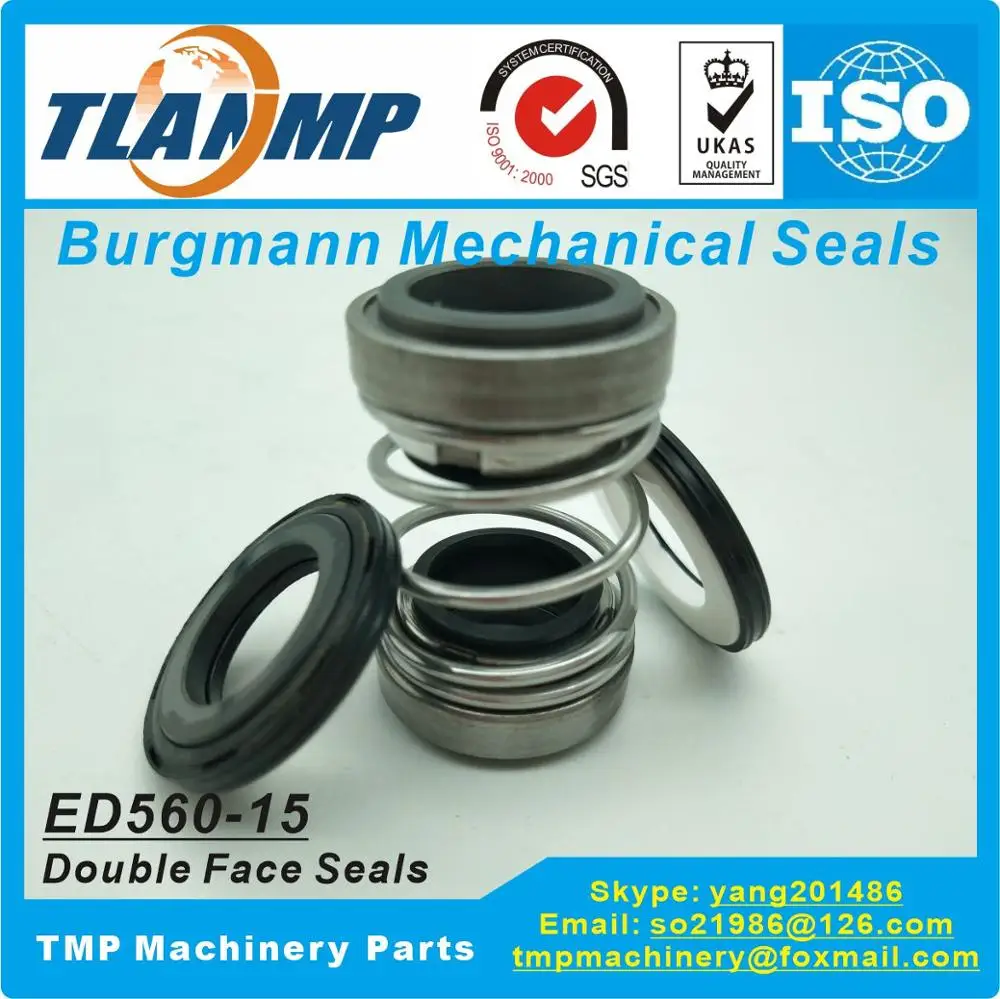 560D 15 Burgmann двойное механическое уплотнение (ED560 15) для насоса (материал: CE/CA/NBR +