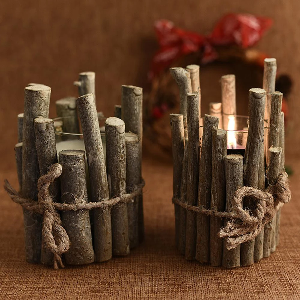 Рождественские украшения Ретро подсвечник украшение дома творческие реквизит