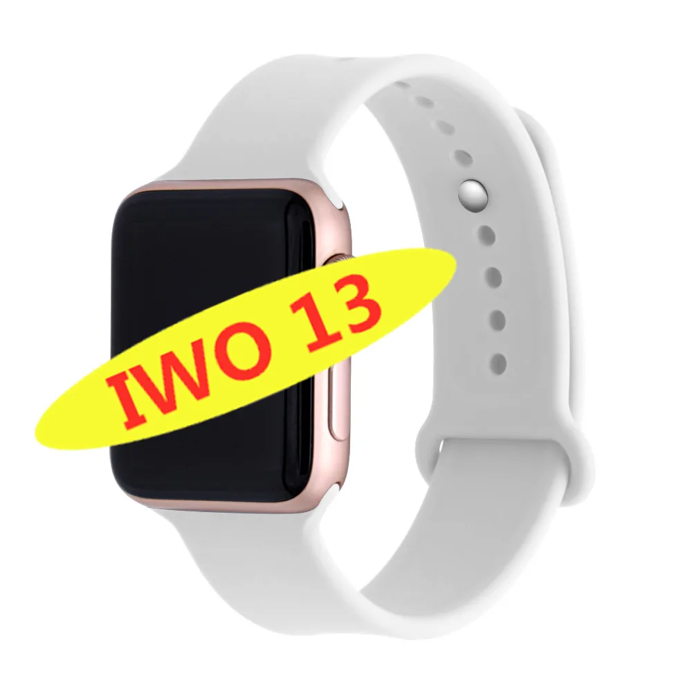 gold white IWO 13 умные часы серии 5 1:1 44 мм Ip68 Водонепроницаемые для apple iPhone 11 MAX IOS Android smartwatch для женщин и мужчин PK IWO 10/11/12 - Цвет: gold white