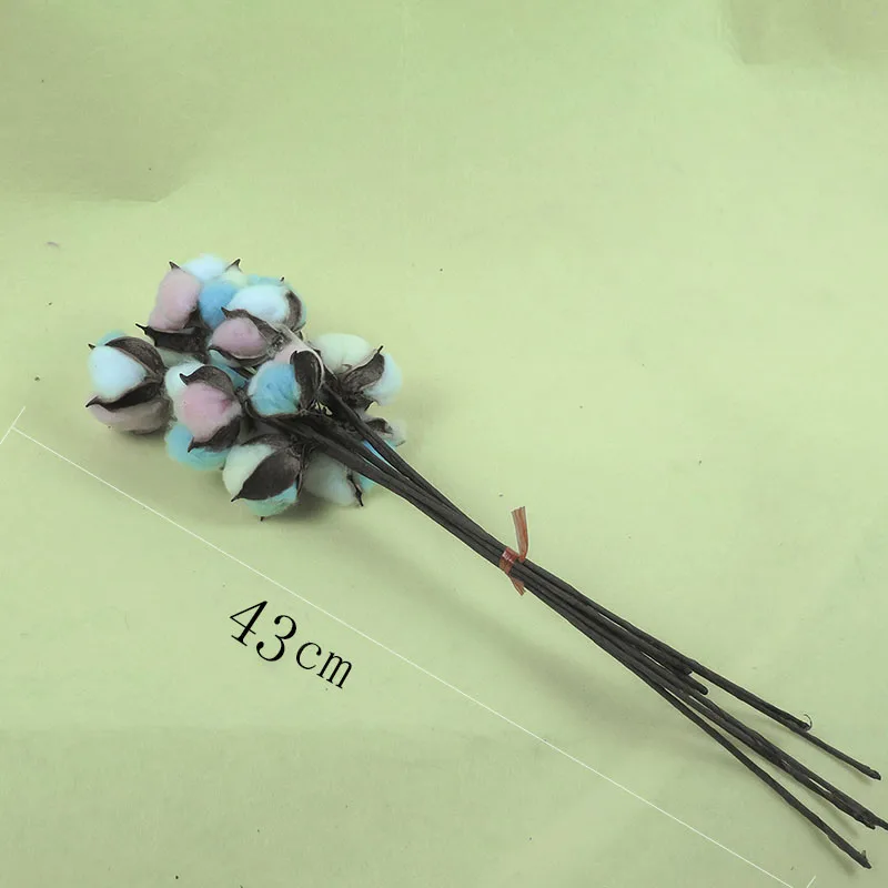 10 листов сушеных хлопковых ветвей искусственный букет DYI натуральное креативное