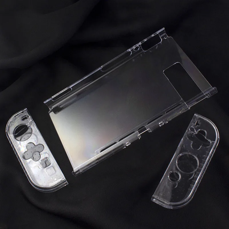 

Transparent Crystal Clear Hard Case Shell Cover Protective For Nintend Switch NS Console Joy-Con Handle Grip Game Console
