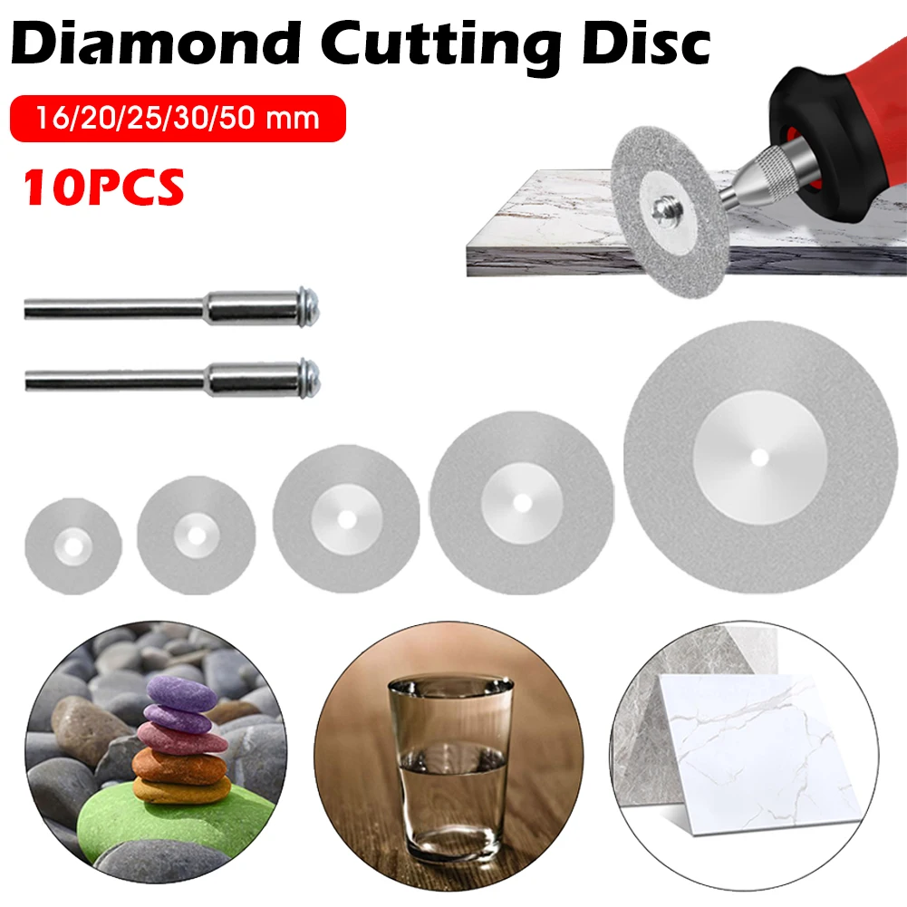 

Diamond Cutting Wheel Disc Saw Blade Set with 3mm Mandrel Abrasive Grinding Wheel for Rotary Pneumatic Tool Cutting Accessries