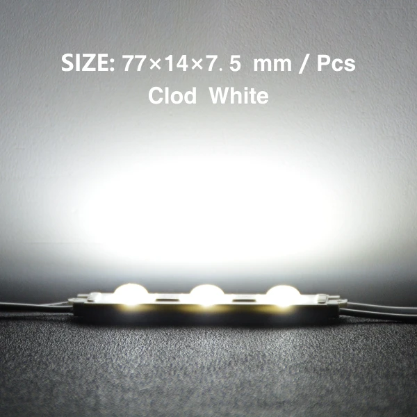 Cold White Светодиодный модуль 220 В 3 светодиодный Светодиодный модуль ввода белый 5 шт. 10 шт. 15 шт. 20 шт./лот Супер Яркий Профессиональный настенный кухонный светильник - Цвет: Cold White
