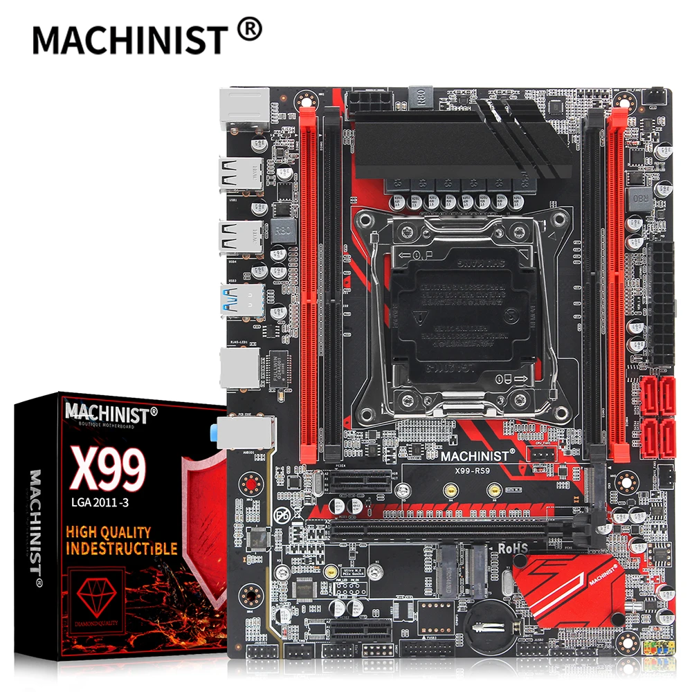 Десктопная материнская плата X99 LGA 2011 3 для Intel Xeon E5 V3 & V4 поддержка DDR4 ECC/NON ECC
