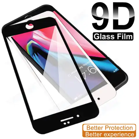 Закаленное защитное стекло 9D для Apple iPhone 7 8 6 6S Plus, 2016 дюйма