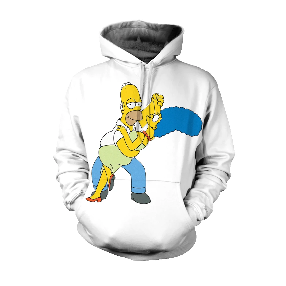 simpsons hoodies 21 Г. Mr. Q на заказ осень зима Симпсоны рисунок толстовки модный бренд черный Рисунок Симпсоны Толстовка мужская Толстовка - Цвет: simpsons hoodies 21