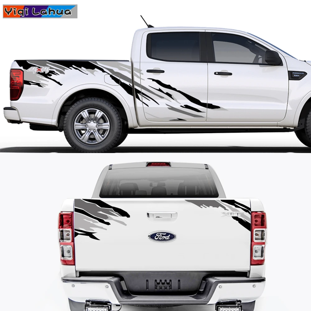 

3pcs For Ford Ranger Raptor Pickup Isuzu Dma Nissan NAVARA Toyota Hilux Car Stickers Auto Tuning Whole Decals Car Accessories