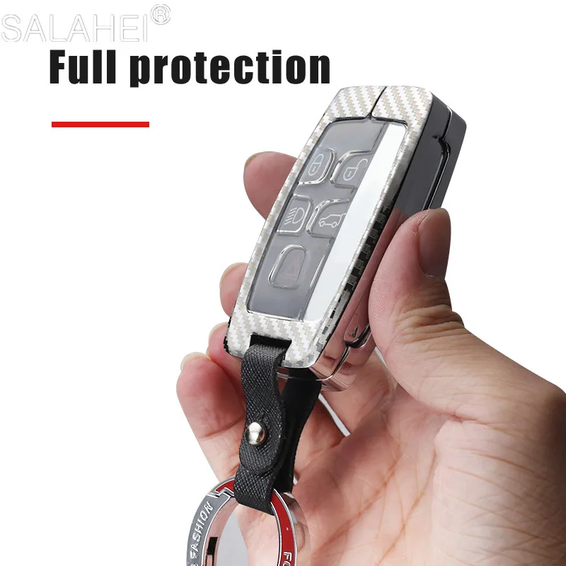 

Zinc Alloy TPU Car Key Case Cover For Land Rover Range Rover Sport A9 Discovery 2 3 4 Sport For Jaguar XF XJ A8 X8 XE XF XFL XJL