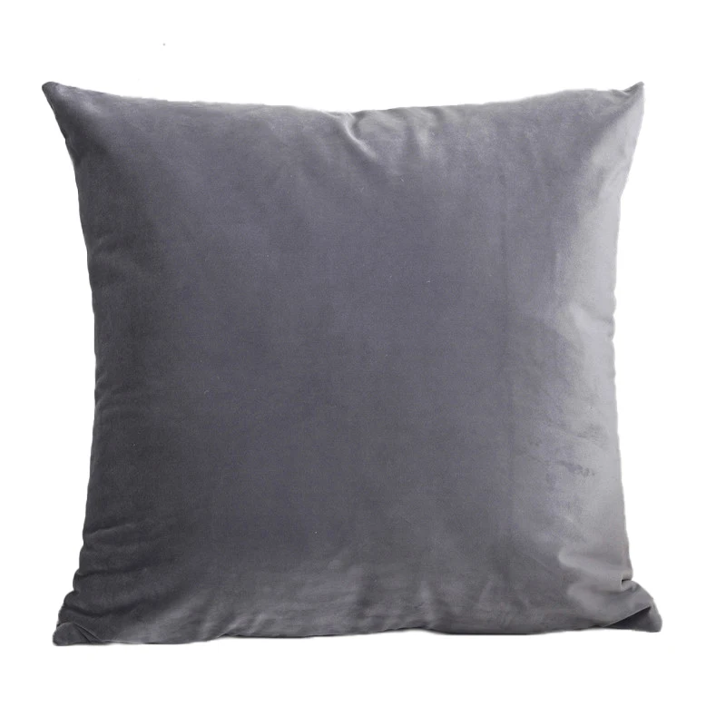 Фланелевый чехол для подушки однотонный декоративный дивана декоративные