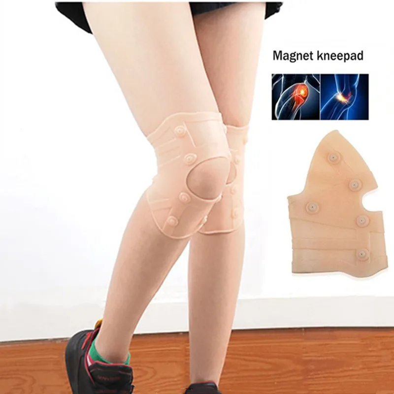 Силиконовая Магнитная терапия поддержка колена водонепроницаемый спортивный