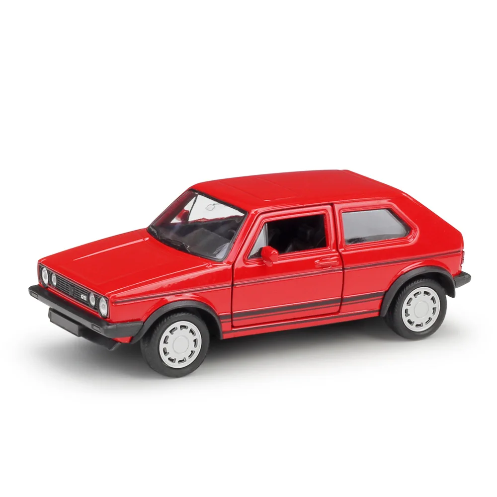 Welly 1:36 оригинальная коробка VW 1983 GOLF GTI красный MK1 Тяговый обратный автомобиль