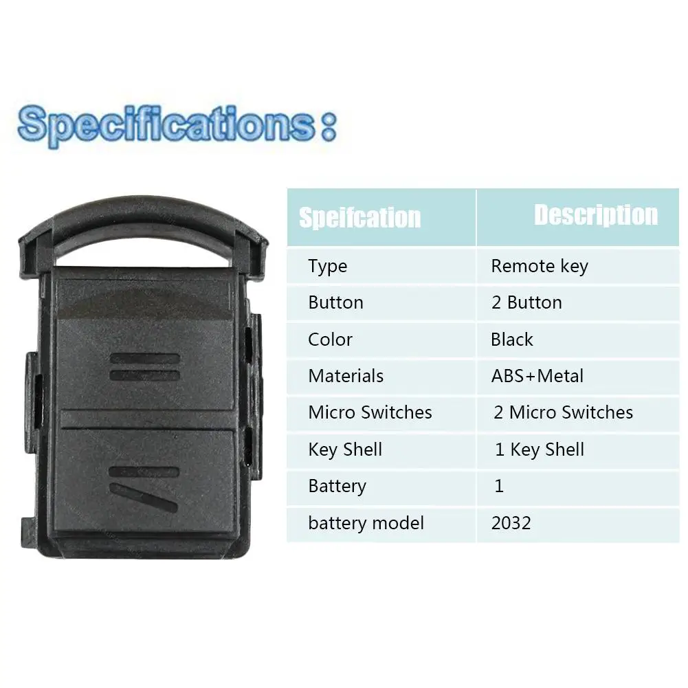 Новый 2 кнопки дистанционного ключа Fob чехол комплект для ремонта Vauxhall Opel Corsa Meriva