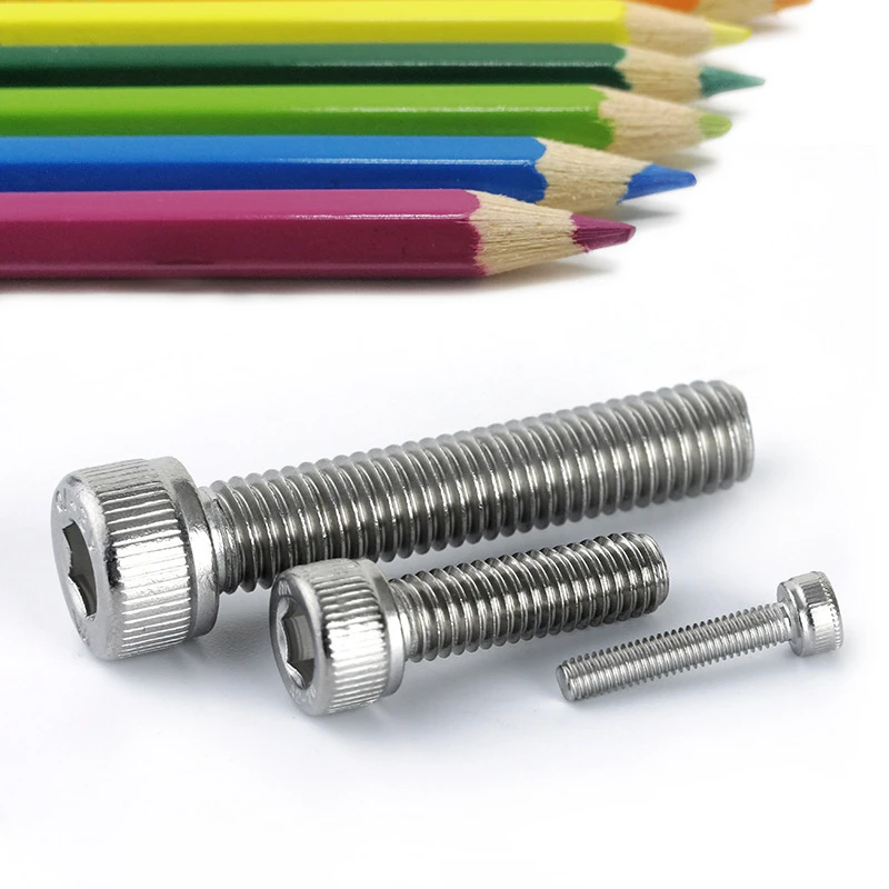 Винты с шестигранной головкой и 100 A2 из нержавеющей стали DIN912 длина 3 мм-16 мм M1.6 304