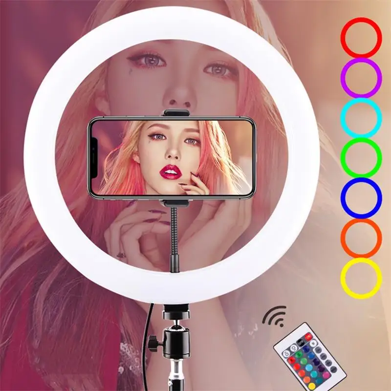 

Кольсветильник лампа RGB 10 дюймов для селфи с дистанционным управлением