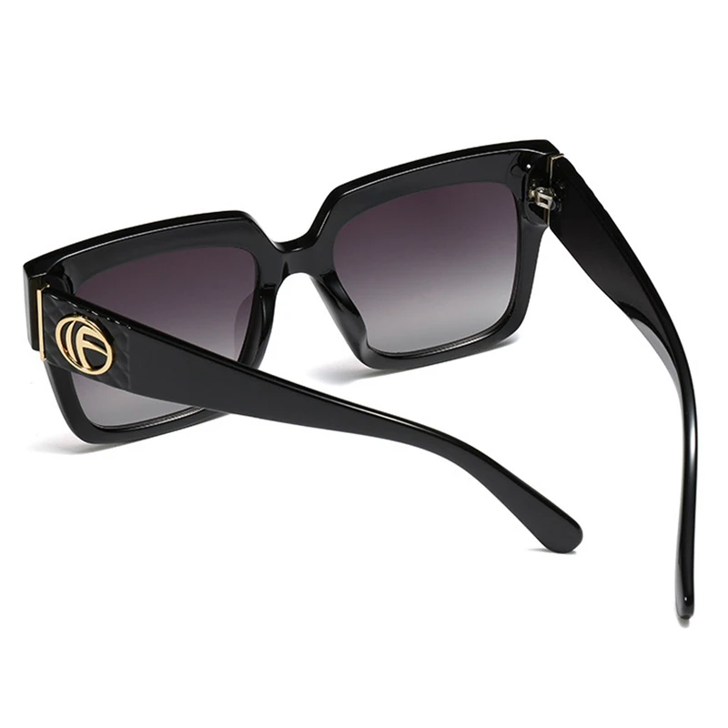 Королевский Девушка негабаритных квадратные солнечные очки женские марочные