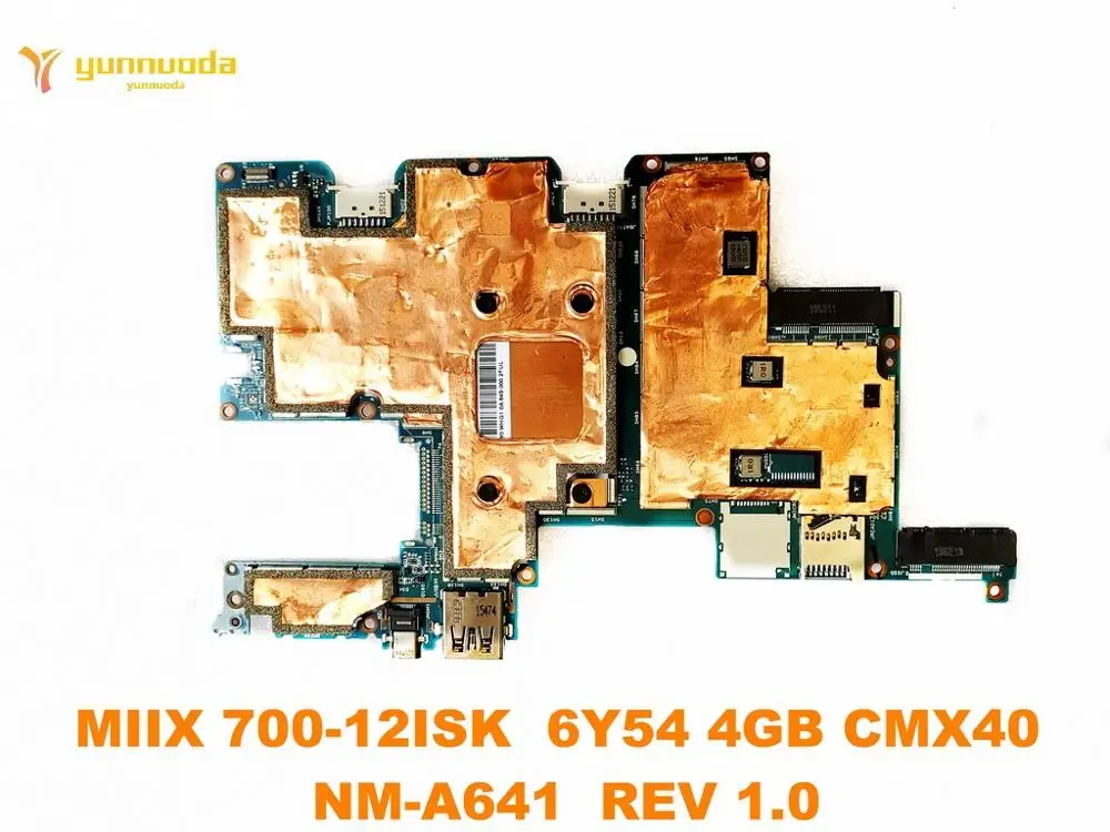 Оригинальная материнская плата для ноутбука Lenovo MIIX 700 12ISK 6Y54 4 Гб CMX40 NM A641 REV 1 0