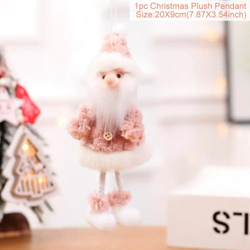 Christmas Doll 8 QIFU Diy деревянное украшение "Лось" Рождественские украшения для дома рождественские украшения Navidad подарки для детей счастливый год - Цвет: Christmas Doll 8