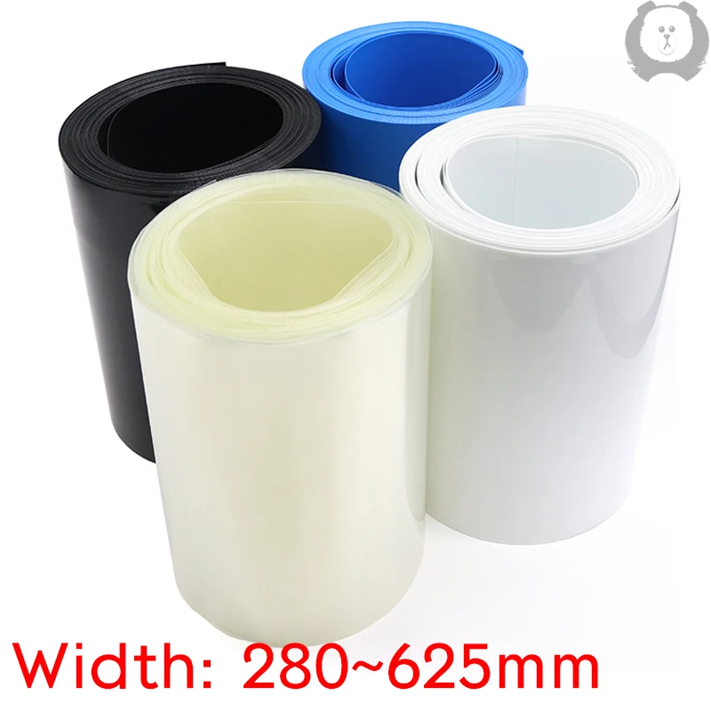 

280mm ~ 625mm 18650 Lithium Battery Heat Shrink Tubing Li-ion Wrap Cover Skin PVC Shrinkable Tube Film Sleeves Insulation Sheath