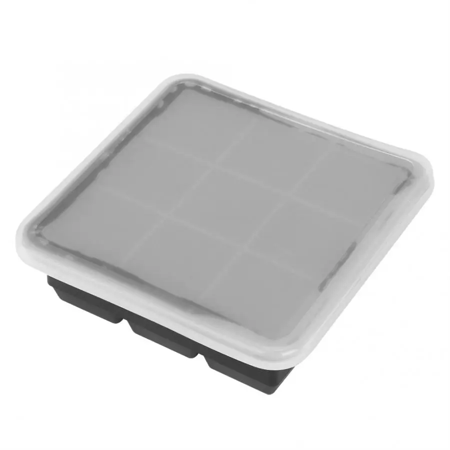 9 Grids DIY Silicone Ice Maker Trays Freeze Pudding Mold Chocolate Candy Mould With Lid Kitchen Gadgets | Дом и сад