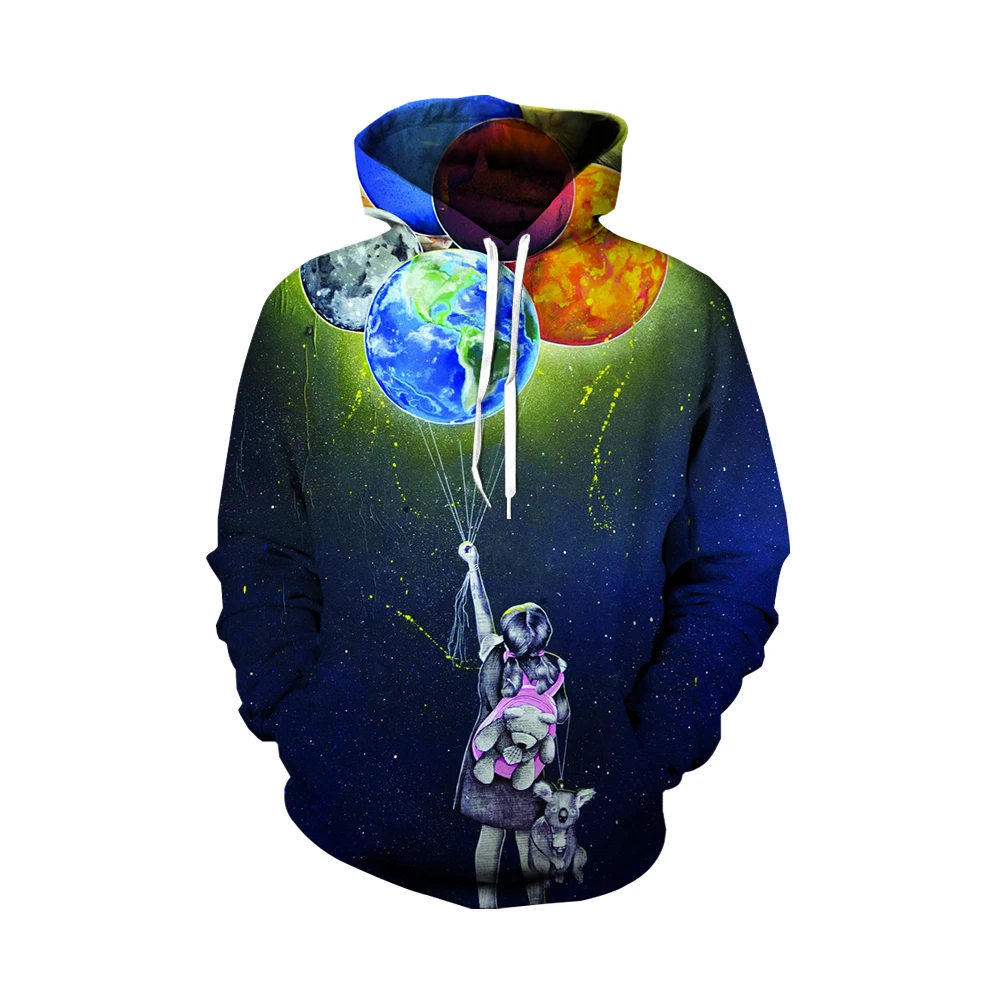 

Толстовка мужская с 3D-принтом планеты, уличный пуловер в стиле Харадзюку, Свитшот унисекс, повседневная куртка, спортивная одежда, осень