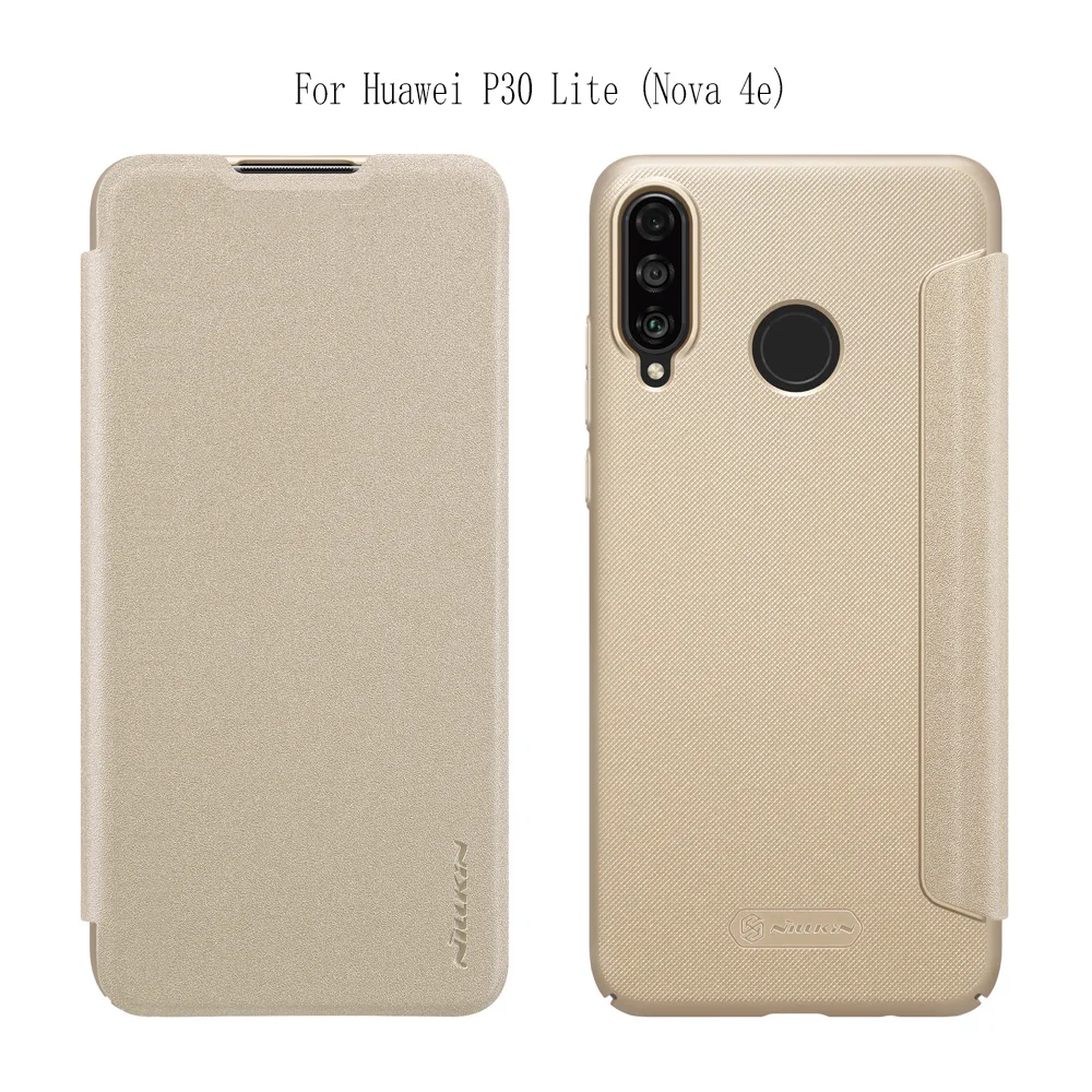 Для huawei P20 P20 Lite P30 Pro p30 Lite P30 чехол NILLKIN Sparkle Series пластиковый PU роскошный Флип кожаный чехол