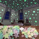 10040 шт. 3D звезды Звездное небо настенная светящаяся наклейка светодиодный ночсветильник светящийся в темноте настольная лампа комната Домашний декор наклейка 2021
