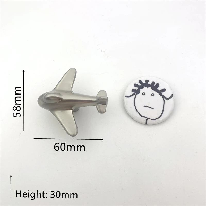 LCH хромированные ручки из цинкового сплава, футболка с изображением самолета, шорты, одежда, фурнитура для детской комнаты, ручки ящика шкафа для детей