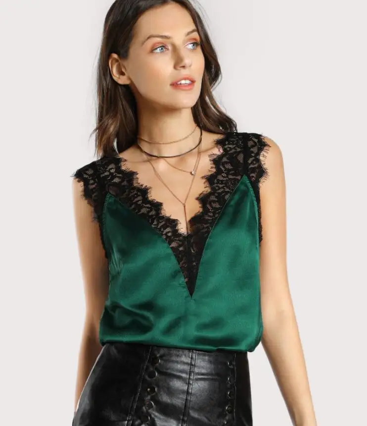 Женский кружевной жилет без рукавов кроше v образный вырез сексуальные летние