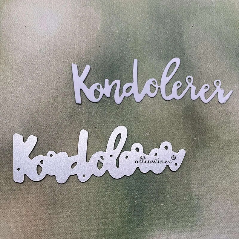 

Новые буквы Kondolere, сделай сам, ремесленный шаблон, штамп