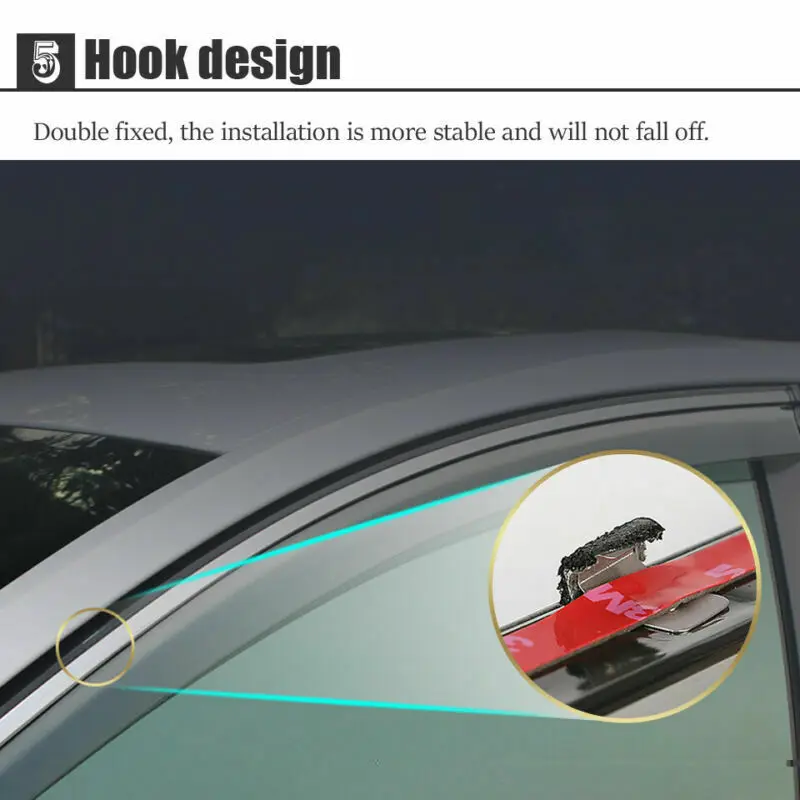 4 шт. отражатели для боковых окон Nissan Tiida 2011|shield|shield visorshield deflector |