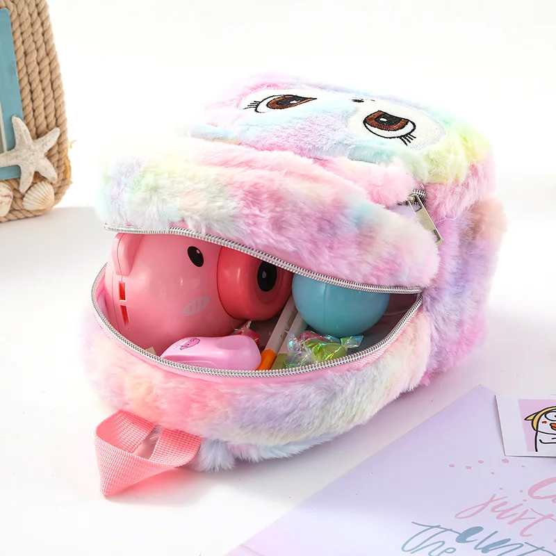 Plush Kids Bag for Girls Small Backpack Kawayi Schoolbags Infantiles Gift 10inch Cute Kindergarten Unicorn Girl Backpack Cartoon