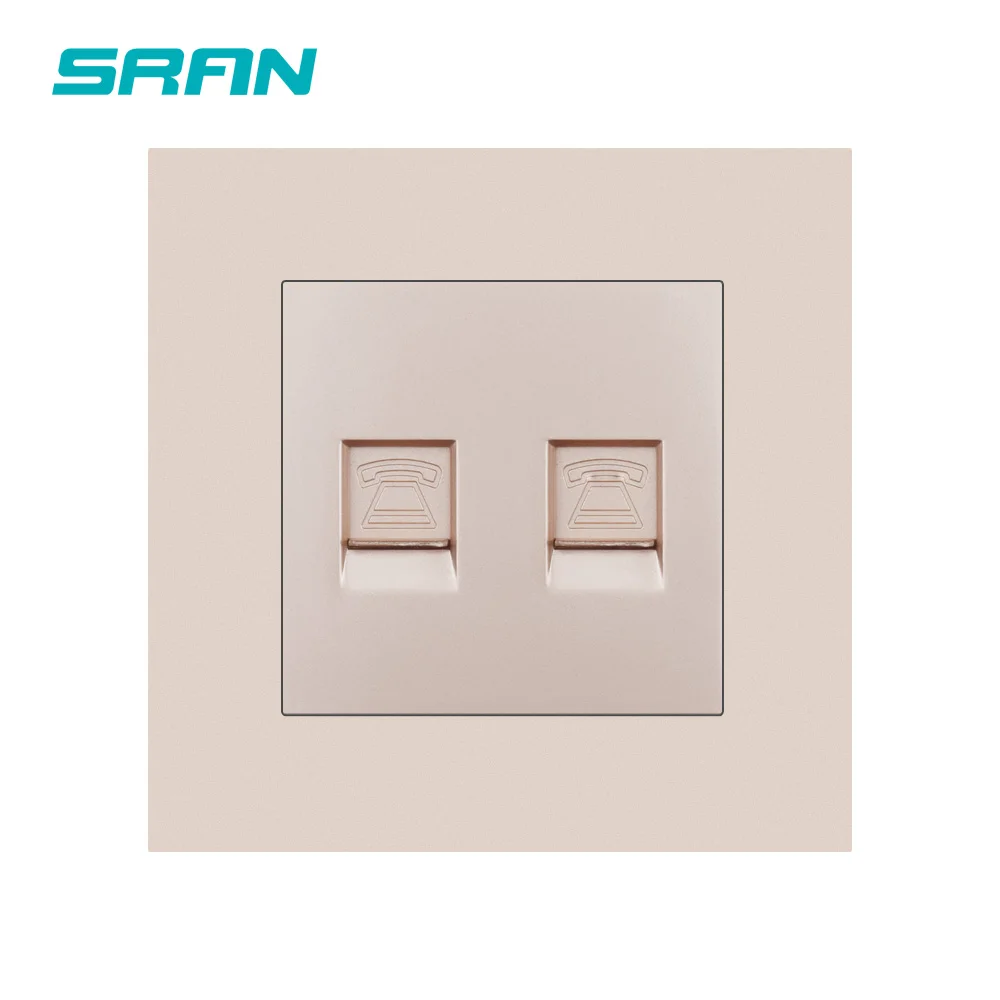 Настенная розетка SRAN с двойным телефоном электрическая огнестойкая панель из