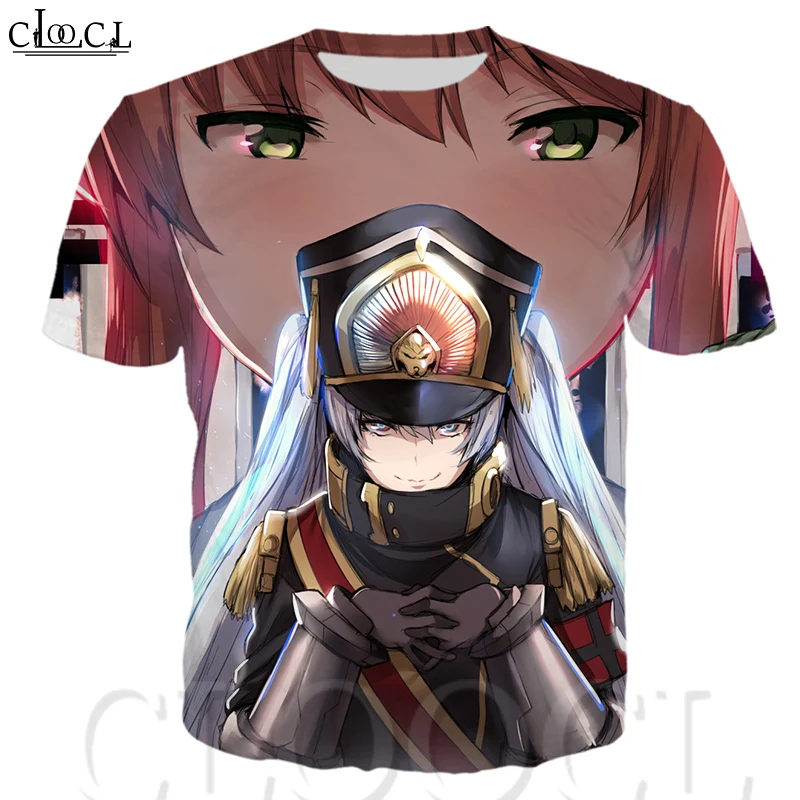 

CLOOCL Men's T-Shirt Casual Life In A Different World From Scratch Crewneck Short Sleeve Japanese Anime Fashion Anime Shirt