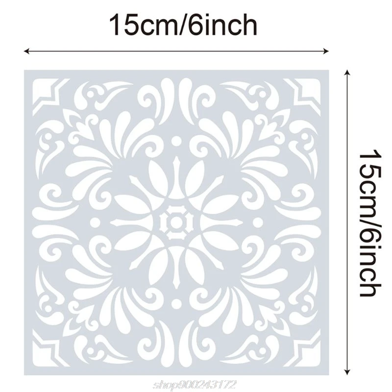 

16pcs/set Mandala Stencils DIY Drawing Template Painting Scrapbooking Paper Card Embossing Album Decorative F09 21 Dropship