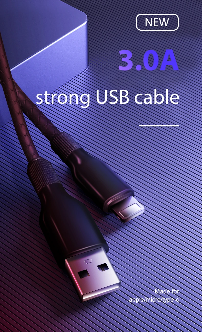 IONCT 3A Micro USB Дата-кабель для быстрой передачи данных зарядки для iPhone Xiaomi samsung Android usb c type-c кабель мобильного телефона зарядное устройство Шнур провода