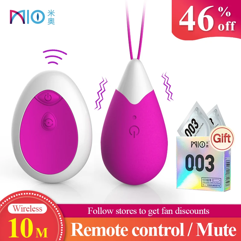 Беспроводной вагинальный мини вибратор яйцо MIO 10 скоростей точка G клитор с