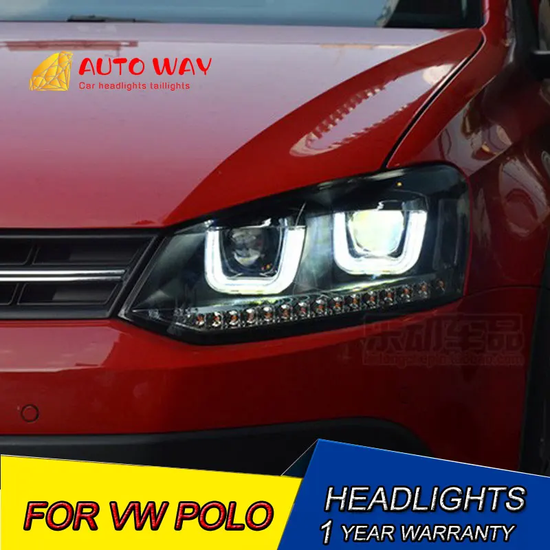 Автомобильный Стайлинг светодиодный чехол HID для фар Rio VW Polo 2009 2015 биксеноновые